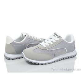 Кросівки жіночі модні Весна/осінь 182-50 grey (8 пар р.36-41) "Violeta" недорого оптом від прямого постачальника