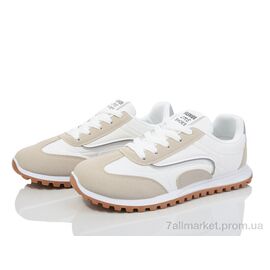 Кросівки жіночі модні Весна/осінь 182-50 white (8 пар р.36-41) "Violeta" недорого оптом від прямого постачальника