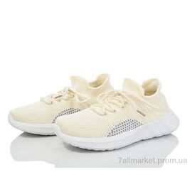 Кросівки жіночі модні Літо 176-41 beige (8 пар р.36-40) "Violeta" недорого оптом від прямого постачальника