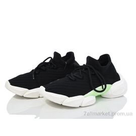 Кросівки жіночі модні Літо 182-44 black (8 пар р.36-40) "Violeta" недорого оптом від прямого постачальника