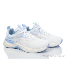 Кросівки жіночі модні Весна/осінь 149-59 white-blue (8 пар р.36-41) "Violeta" недорого оптом від прямого постачальника