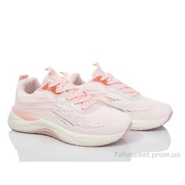 Кросівки жіночі модні Весна/осінь 149-58 white-pink (8 пар р.36-41) "Violeta" недорого оптом від прямого постачальника