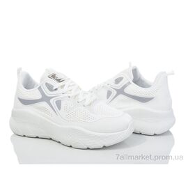 Кросівки жіночі модні Весна/осінь G47(F8829) white (8 пар р.36-41) "Violeta" недорого оптом від прямого постачальника