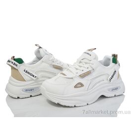 Кросівки жіночі модні Весна/осінь 149-60 white-beige (8 пар р.36-40) "Violeta" недорого оптом від прямого постачальника