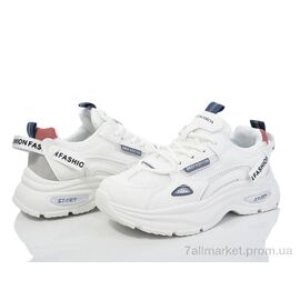 Кросівки жіночі модні Весна/осінь 149-60 white-blue (8 пар р.36-40) "Violeta" недорого оптом від прямого постачальника