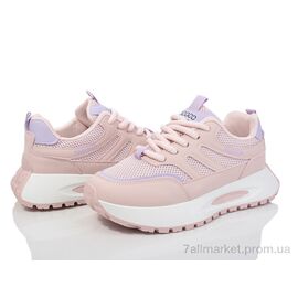 Кросівки жіночі модні Весна/осінь 176-43-3 pink (8 пар р.36-41) "Violeta" недорого оптом від прямого постачальника