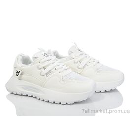 Кросівки жіночі модні Весна/осінь 176-42-4 white (8 пар р.36-41) "Violeta" недорого оптом від прямого постачальника