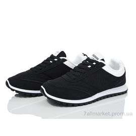 Кросівки жіночі модні Весна/осінь 182-48 black (8 пар р.36-41) "Violeta" недорого оптом від прямого постачальника