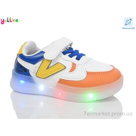 Кросівки дитячі модні Весна/осінь L765-7 LED (10 пар р.26-30) "Yalike" недорого оптом від прямого постачальника