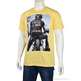 Фотография Футболка мужская Лето 3707-0091-5 yellow (4 шт. р.сетка M-2XL) "Мир" недорого оптом от прямого поставщика