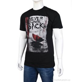 Фотография Футболка мужская Лето 3707-111-1 black (4 шт. р.сетка M-2XL) "Мир" недорого оптом от прямого поставщика