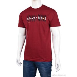 Футболка чоловіча Літо 3707-0058-4 bordo (4 шт. р.сіткаM-2XL) "Мир" недорого оптом від прямого постачальника