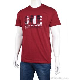 Футболка чоловіча Літо 3707-073-1 bordo (4 шт. р.сіткаM-2XL) "Мир" недорого оптом від прямого постачальника