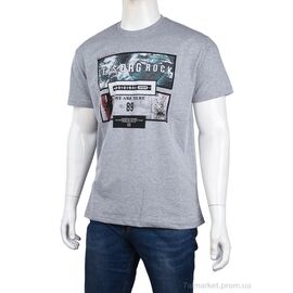 Футболка чоловіча Літо 3707-112-3 grey (4 шт. р.сіткаM-2XL) "Мир" недорого оптом від прямого постачальника