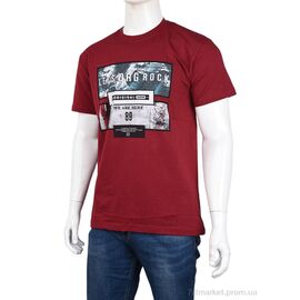 Футболка чоловіча Літо 3707-112-4 bordo (4 шт. р.сіткаM-2XL) "Мир" недорого оптом від прямого постачальника