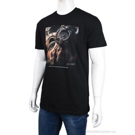 Футболка чоловіча Літо 3707-113-1 black (4 шт. р.сіткаM-2XL) "Мир" недорого оптом від прямого постачальника