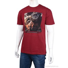 Фотография Футболка мужская Лето 3707-113-6 bordo (4 шт. р.сетка M-2XL) "Мир" недорого оптом от прямого поставщика