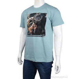 Фотография Футболка мужская Лето 3707-113-7 green (4 шт. р.сетка M-2XL) "Мир" недорого оптом от прямого поставщика