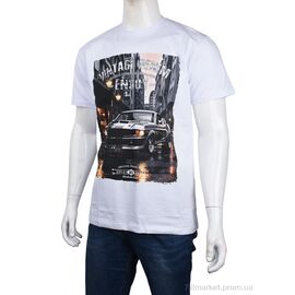 Футболка чоловіча Літо 3707-104-6 white (4 шт. р.сіткаM-2XL) "Мир" недорого оптом від прямого постачальника