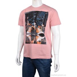 Футболка чоловіча Літо 3707-099-1 pink (4 шт. р.сіткаM-2XL) "Мир" недорого оптом від прямого постачальника