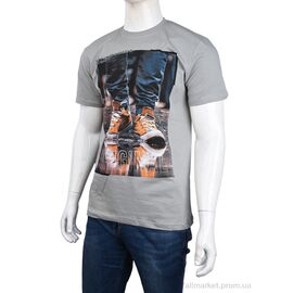 Футболка чоловіча Літо 3707-099-3 grey (4 шт. р.сіткаM-2XL) "Мир" недорого оптом від прямого постачальника