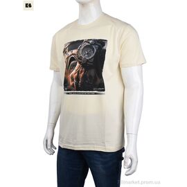 Фотография Футболка мужская Лето 3707-113-9 beige (4 шт. р.сетка M-2XL) "BIG" недорого оптом от прямого поставщика