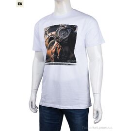 Фотография Футболка мужская Лето 3707-113-11 white (4 шт. р.сетка M-2XL) "BIG" недорого оптом от прямого поставщика