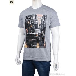 Футболка чоловіча Літо 3707-104-4 grey (4 шт. р.сіткаM-2XL) "BIG" недорого оптом від прямого постачальника