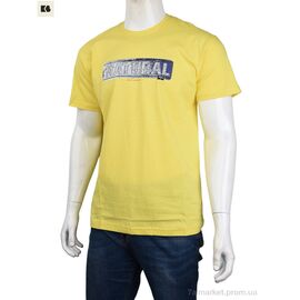 Футболка чоловіча Літо 3707-079-5 yellow (4 шт. р.сіткаM-2XL) "BIG" недорого оптом від прямого постачальника