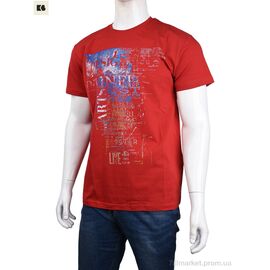 Футболка чоловіча Літо 3707-0057-1 red (4 шт. р.сіткаM-2XL) "BIG" недорого оптом від прямого постачальника