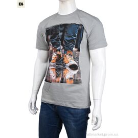 Фотография Футболка мужская Лето 3707-099-3 grey (4 шт. р.сетка M-2XL) "BIG" недорого оптом от прямого поставщика