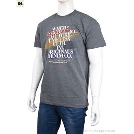 Фотография Футболка мужская Лето 3707-087-3 grey (4 шт. р.сетка M-2XL) "BIG" недорого оптом от прямого поставщика