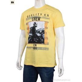 Фотография Футболка мужская Лето 3707-0095-3 yellow (4 шт. р.сетка M-2XL) "BIG" недорого оптом от прямого поставщика