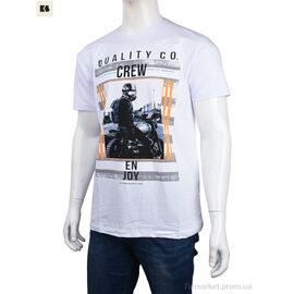 Фотография Футболка мужская Лето 3707-0095-4 white (4 шт. р.сетка M-2XL) "BIG" недорого оптом от прямого поставщика