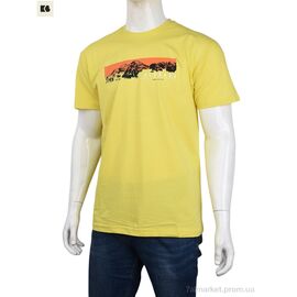 Фотография Футболка мужская Лето 3707-82-1 yellow (4 шт. р.сетка M-2XL) "BIG" недорого оптом от прямого поставщика