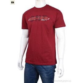 Фотография Футболка мужская Лето 3707-066-2 bordo (4 шт. р.сетка M-2XL) "BIG" недорого оптом от прямого поставщика