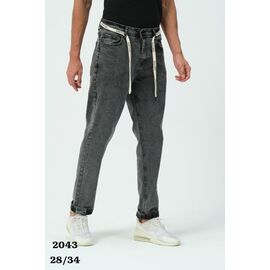 Джинси чоловічі 2043 grey р.28-34 "God Baron" недорого оптом від прямого постачальника