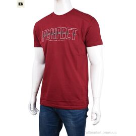 Фотография Футболка мужская Лето 3707-068-1 bordo (4 шт. р.сетка M-2XL) "BIG" недорого оптом от прямого поставщика