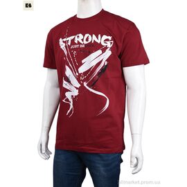 Фотография Футболка мужская Лето 3707-122-2 bordo (4 шт. р.сетка M-2XL) "BIG" недорого оптом от прямого поставщика