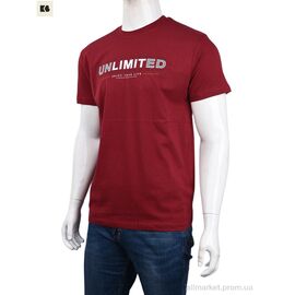 Фотография Футболка мужская Лето 3707-76-2 bordo (4 шт. р.сетка M-2XL) "BIG" недорого оптом от прямого поставщика