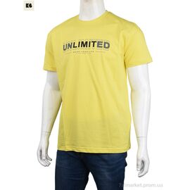 Фотография Футболка мужская Лето 3707-76-3 yellow (4 шт. р.сетка M-2XL) "BIG" недорого оптом от прямого поставщика
