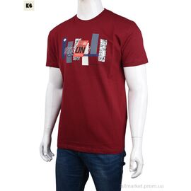 Фотография Футболка мужская Лето 3707-062 bordo (4 шт. р.сетка M-2XL) "BIG" недорого оптом от прямого поставщика
