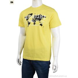 Фотография Футболка мужская Лето 3707-090-2 yellow (4 шт. р.сетка M-2XL) "BIG" недорого оптом от прямого поставщика