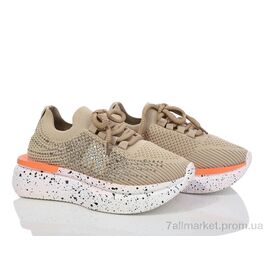 Фотография Кроссовки женские модные Лето 197-180 khaki (8 пар р.36-40) "Violeta" недорого оптом от прямого поставщика