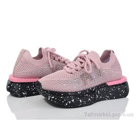 Фотография Кроссовки женские модные Лето 197-180 pink (8 пар р.36-40) "Violeta" недорого оптом от прямого поставщика