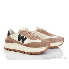 Кросівки жіночі модні Весна/осінь 197-182 beige (8 пар р.36-40) "Violeta" недорого оптом від прямого постачальника