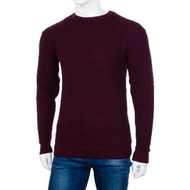 Фотография Свитер мужской 722 wine р.L-2XL "STREET" недорого оптом от прямого поставщика
