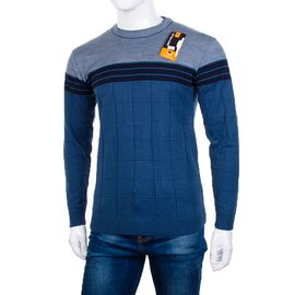 Светр чоловічий 884 blue р.L-2XL "STREET" недорого оптом від прямого постачальника