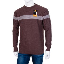 Светр чоловічий 893 brown р.2XL-4XL "STREET" недорого оптом від прямого постачальника