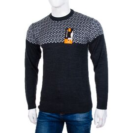 Фотография Свитер мужской 898 d.grey р.L-2XL "STREET" недорого оптом от прямого поставщика